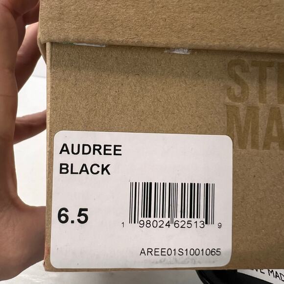 Steve Madden Audree Kitten Heel Mules Pointed Toe Black Women's 6.5 - Picture 11 of 11